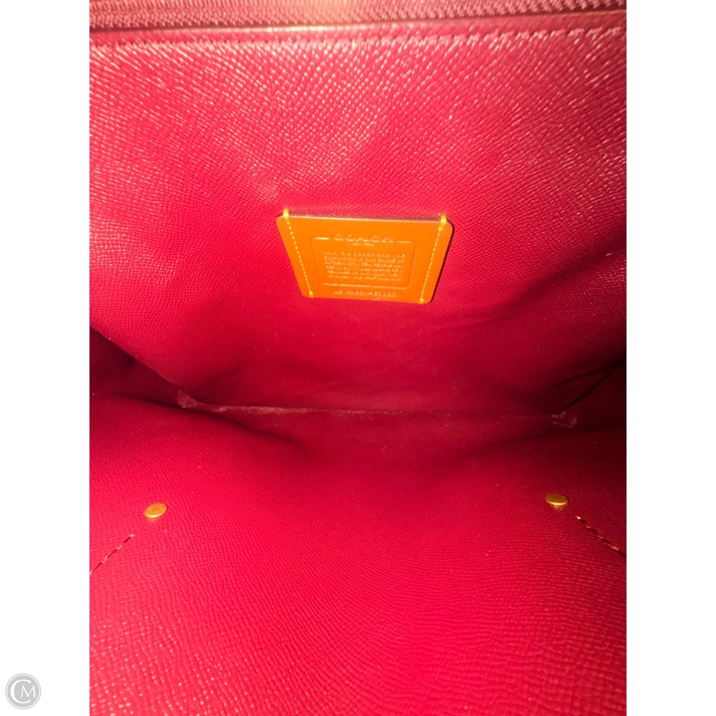 Handbag Designer By Coach, Size: Large