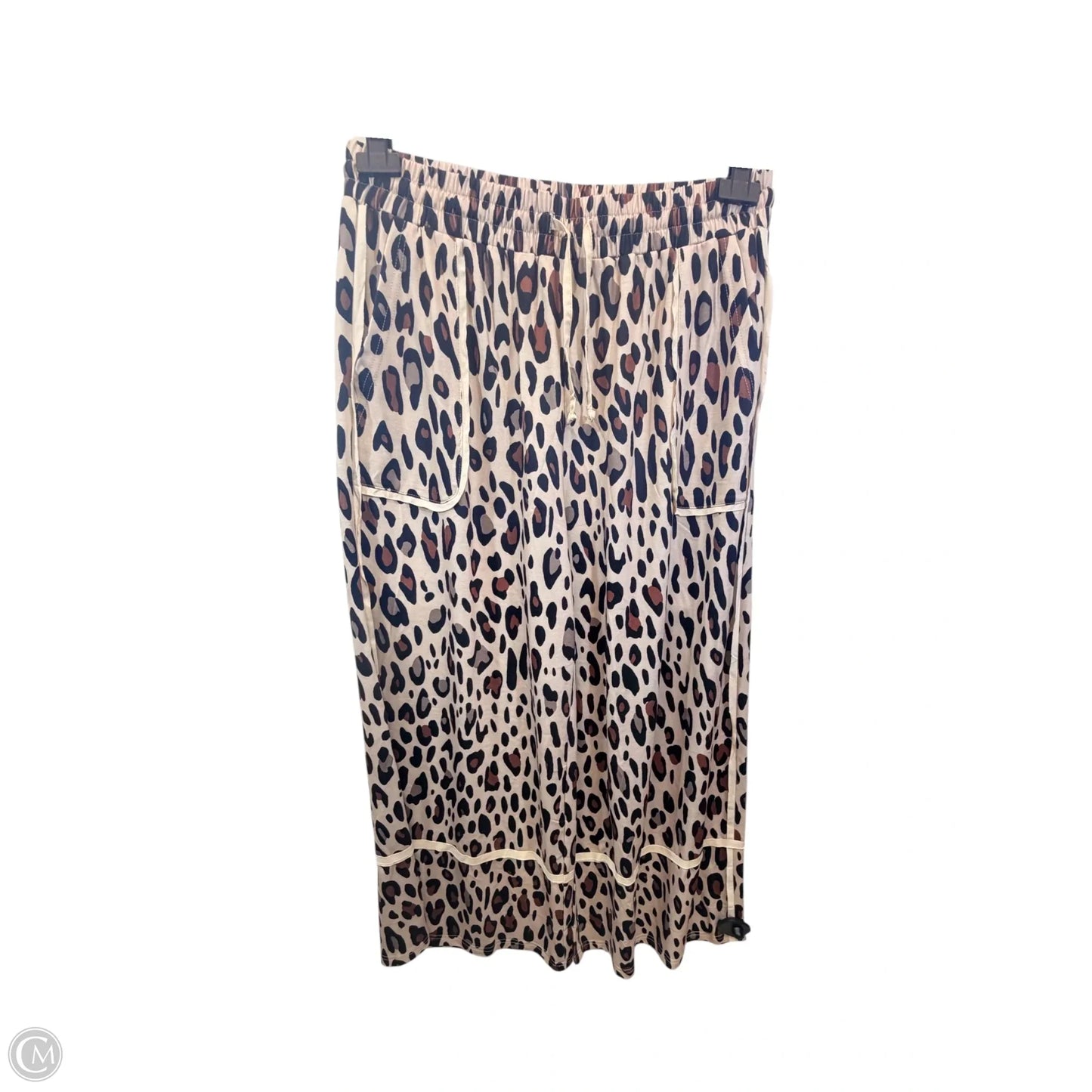 Pants Wide Leg In Animal Print, Size: Xl