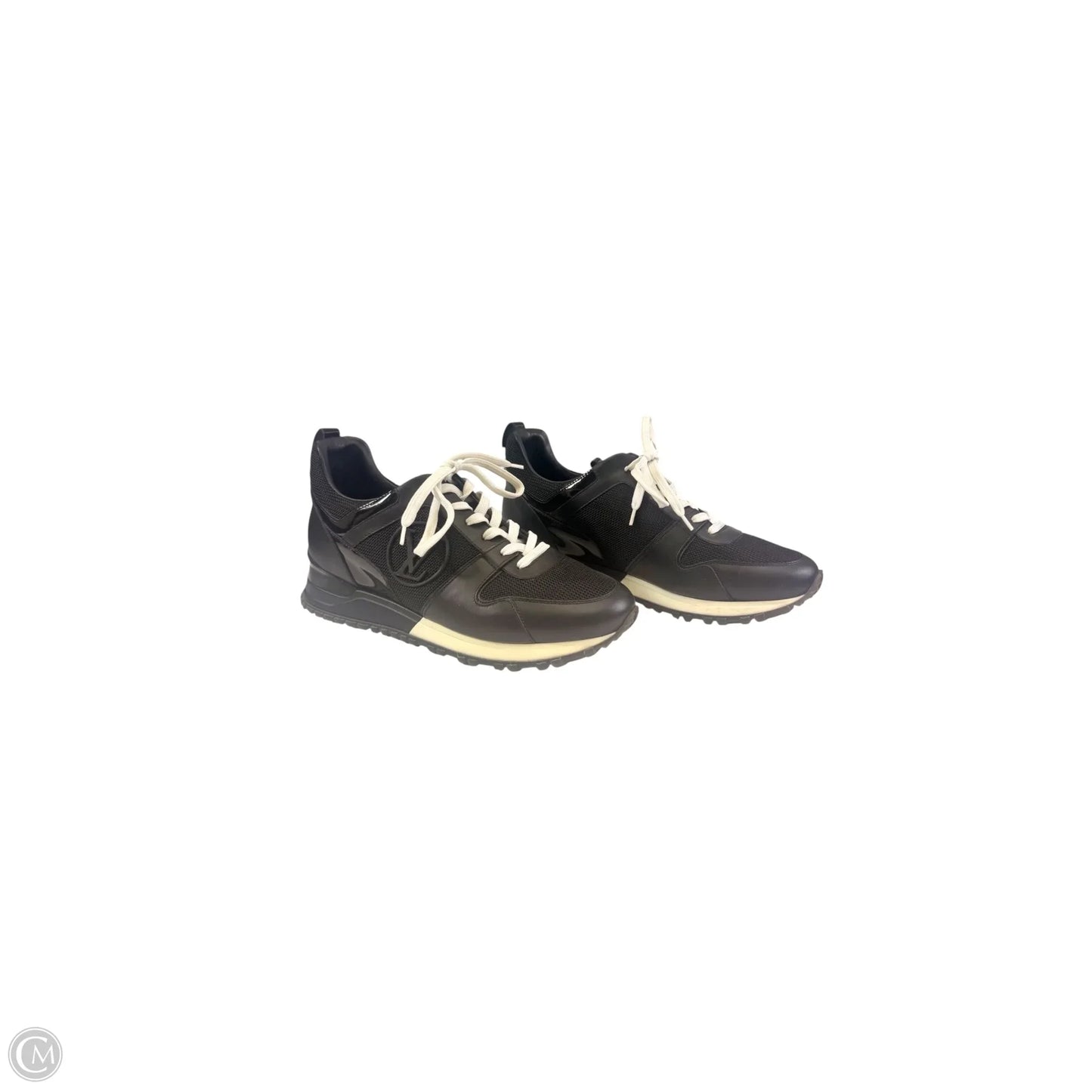 Shoes Luxury Designer By Louis Vuitton In Black & White, Size: 7