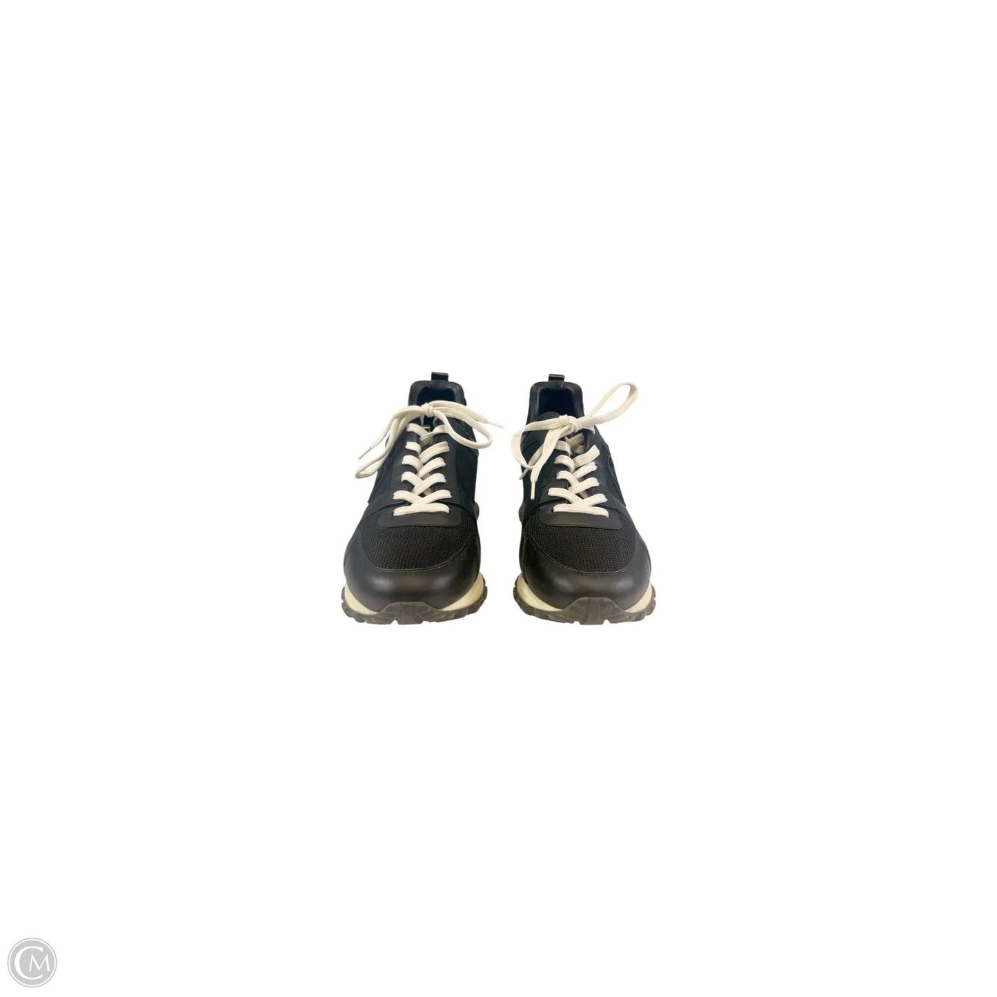 Shoes Luxury Designer By Louis Vuitton In Black & White, Size: 7
