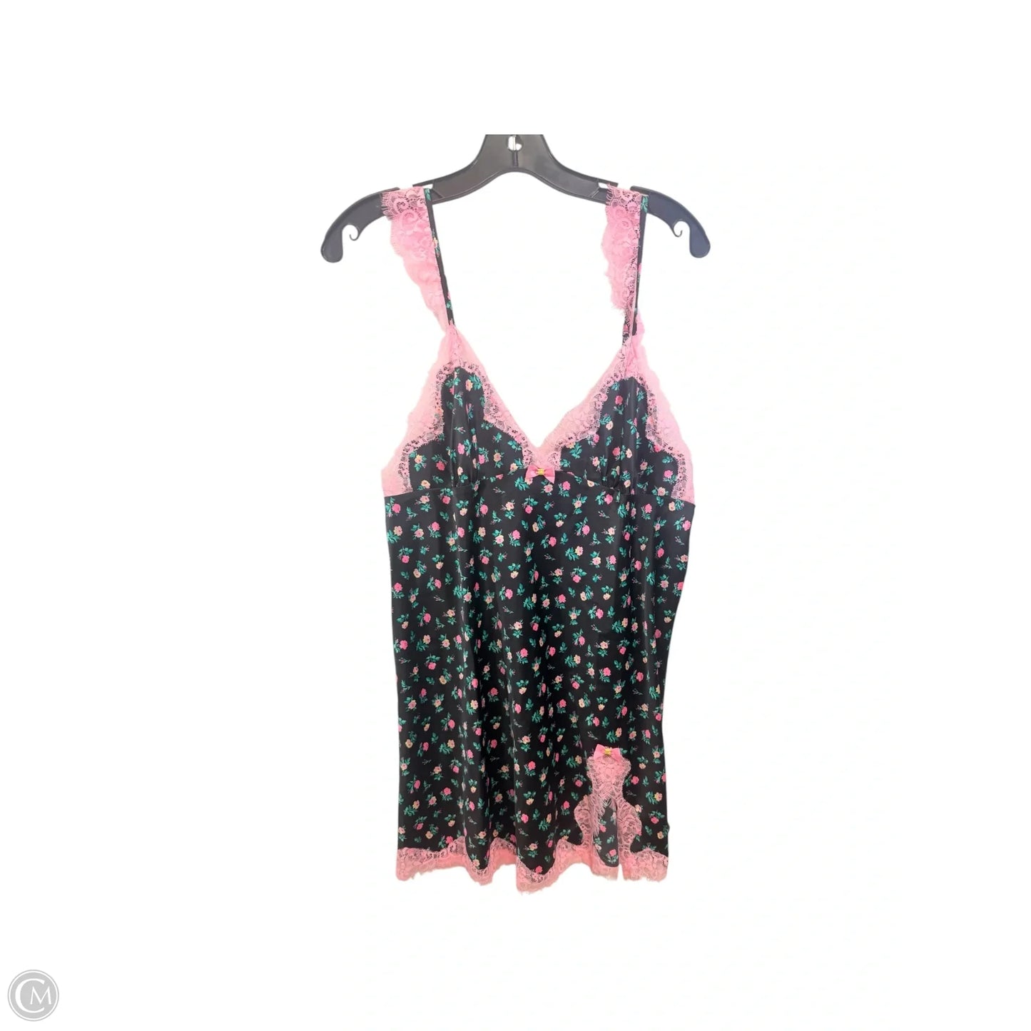 Nightgown By Betsey Johnson In Floral Print, Size: L
