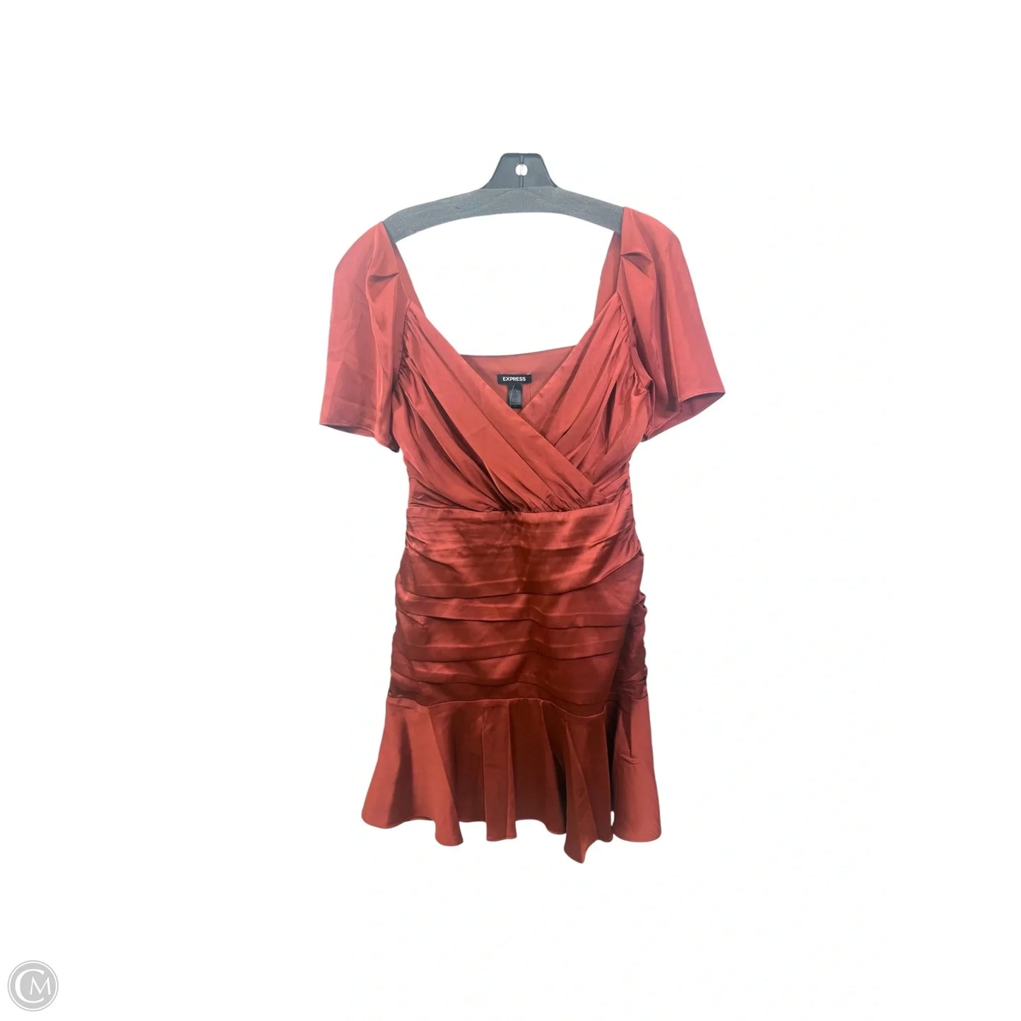 Dress Casual Midi By Express In Orange, Size: S