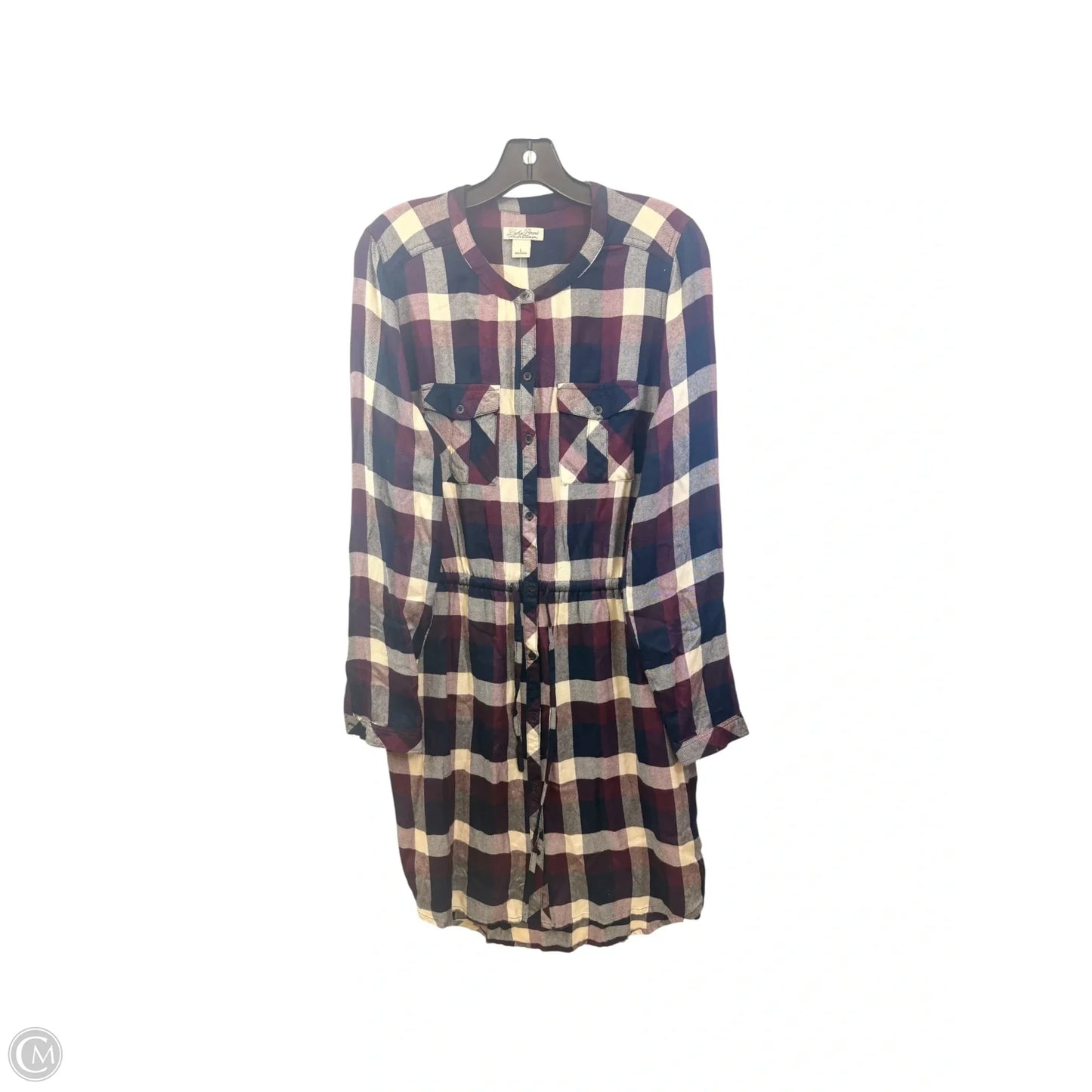 Dress Casual Short By Lucky Brand In Plaid Pattern, Size: L