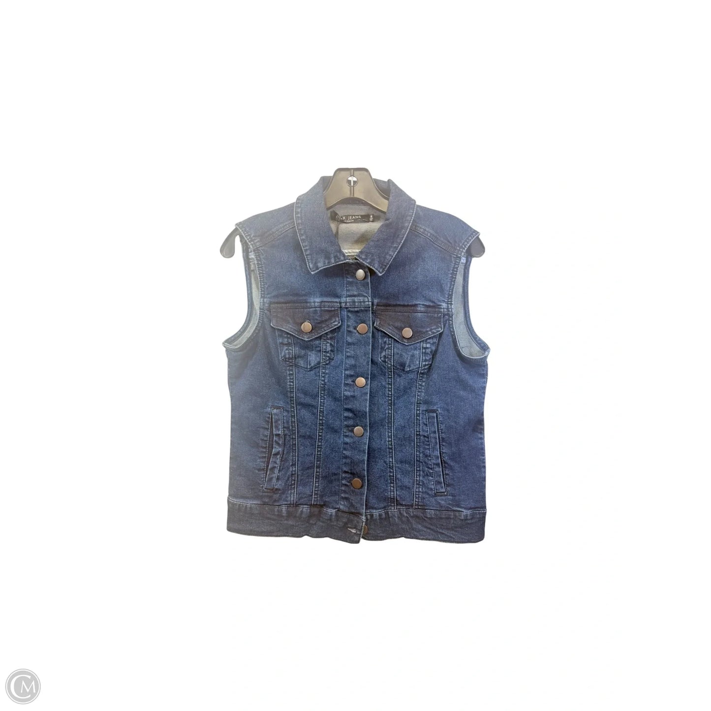 Vest Other By Wax Jean In Blue Denim, Size: M