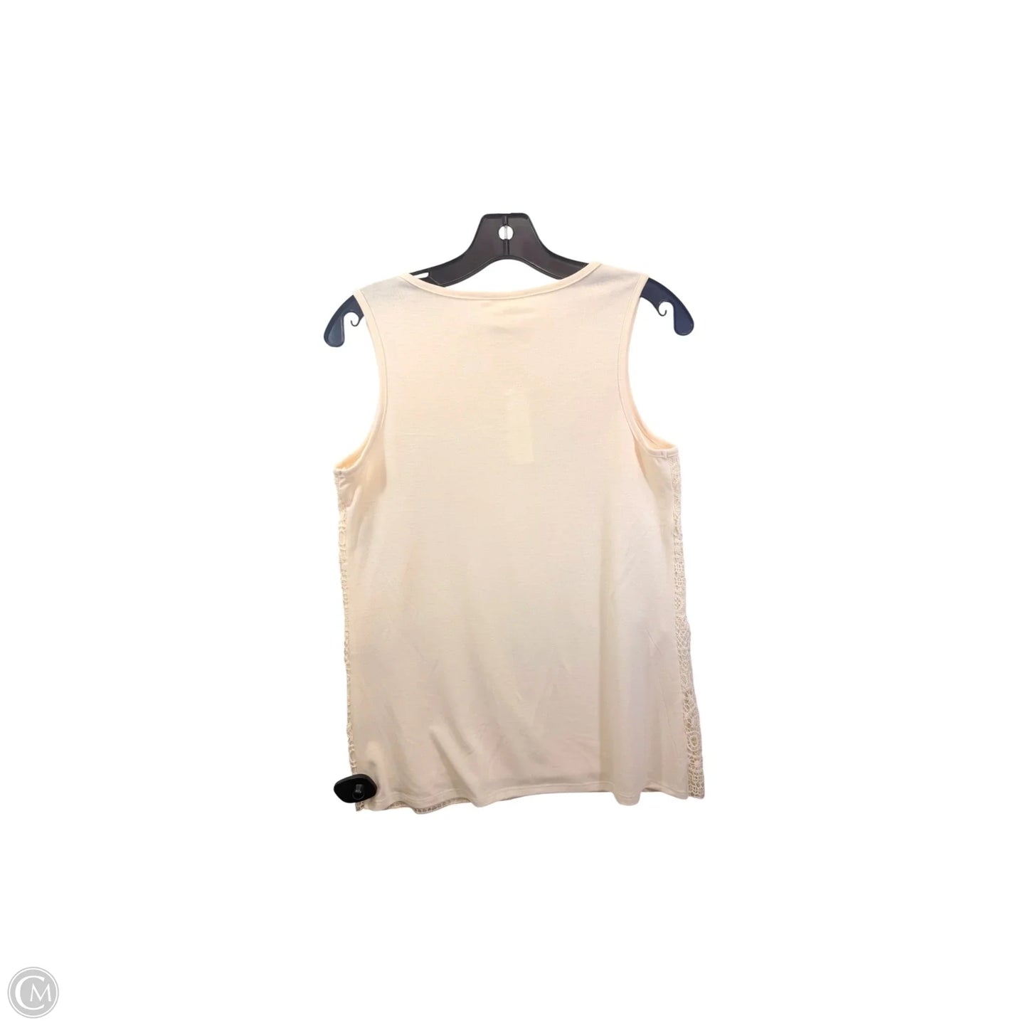 Top Sleeveless By Adiva In Cream, Size: S