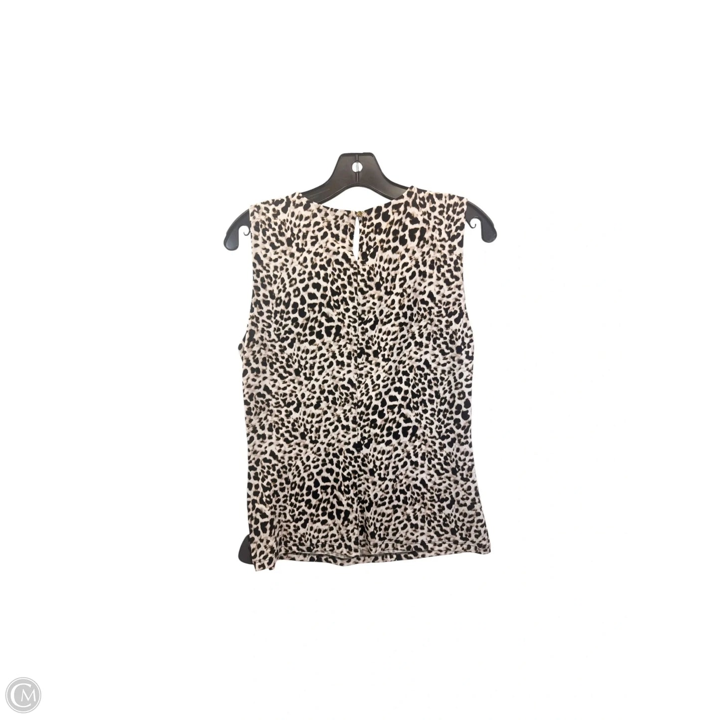 Top Sleeveless By Calvin Klein In Animal Print, Size: S