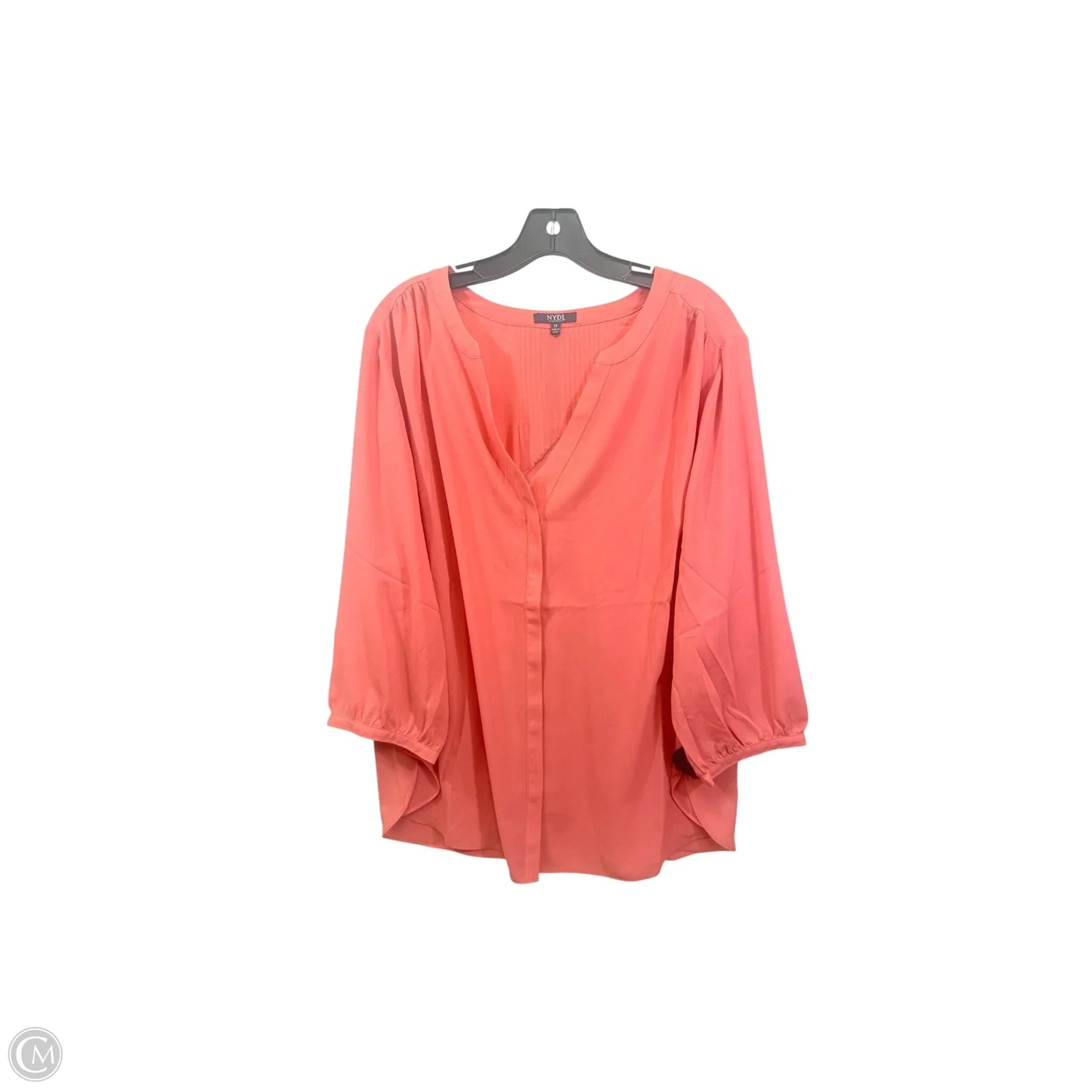 Top Short Sleeve By Not Your Daughters Jeans In Orange, Size: 1x