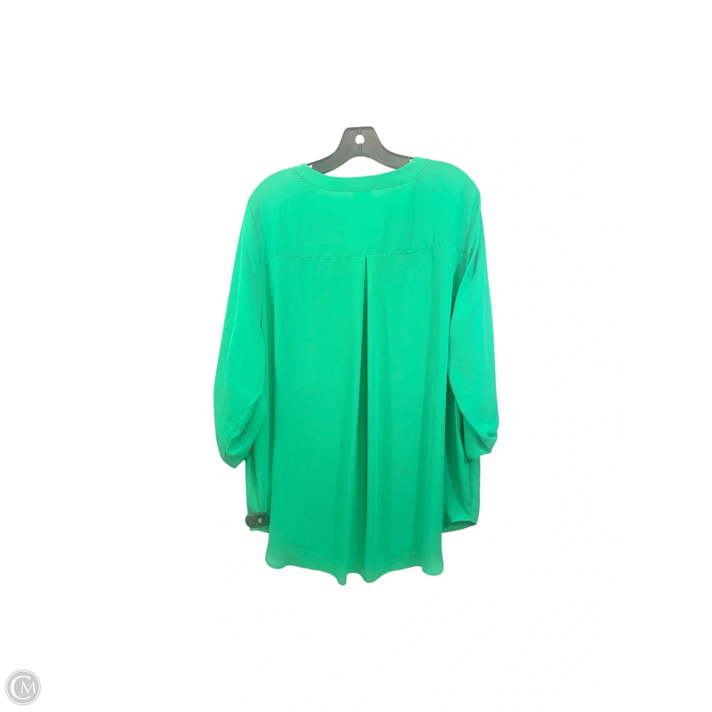 Top Short Sleeve By Vince Camuto In Green, Size: 2x