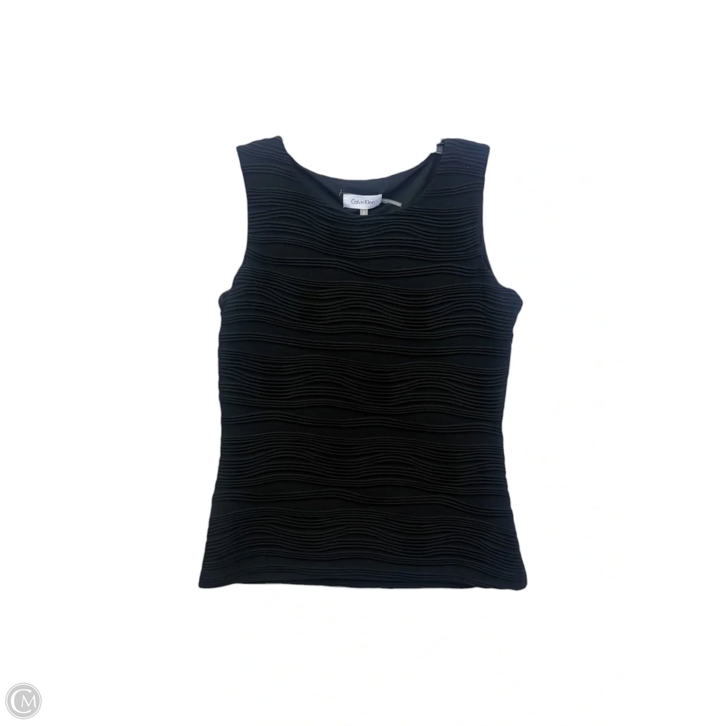 Top Sleeveless By Calvin Klein In Black, Size: S