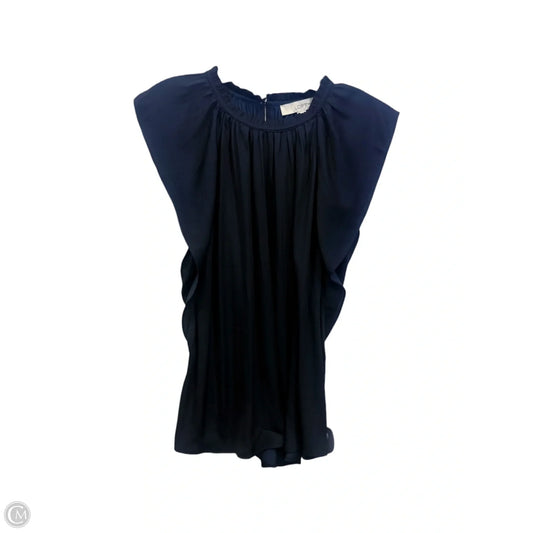 Top Short Sleeve By Loft In Black, Size: L