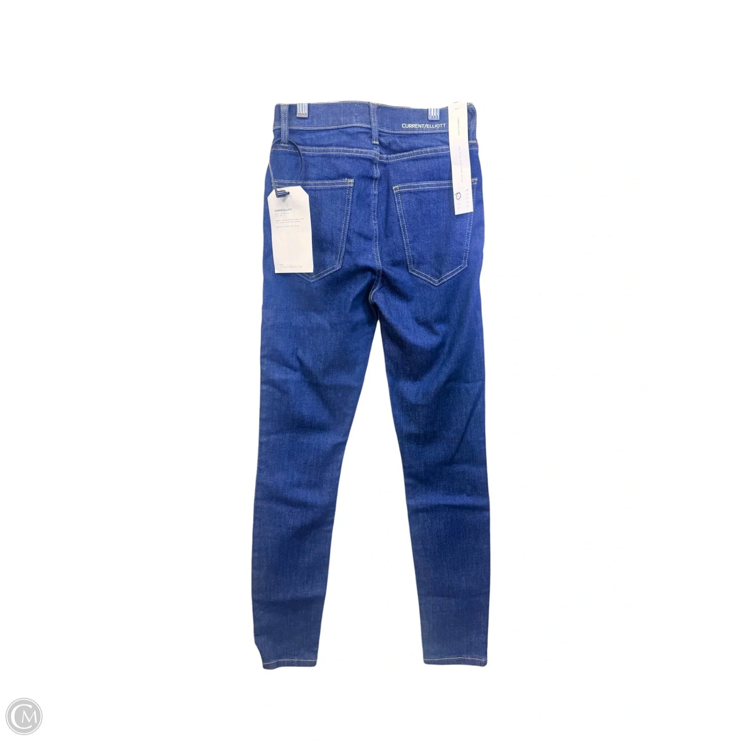 Jeans Skinny By Current Elliott In Blue Denim, Size: 2