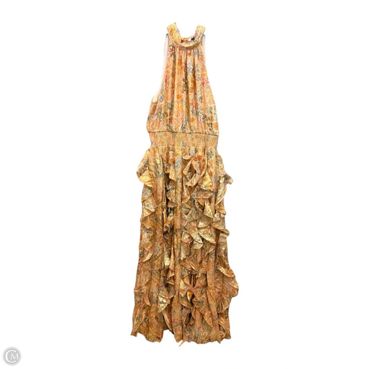 Dress Party Long By 1.state In Gold & Green, Size: M