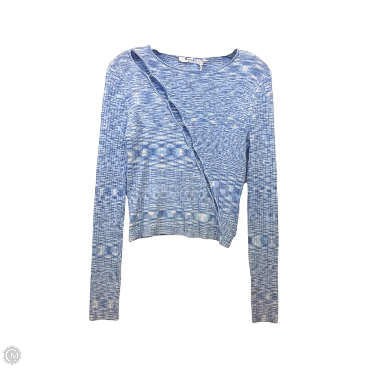 Top Long Sleeve By NA-KD In Blue, Size: L