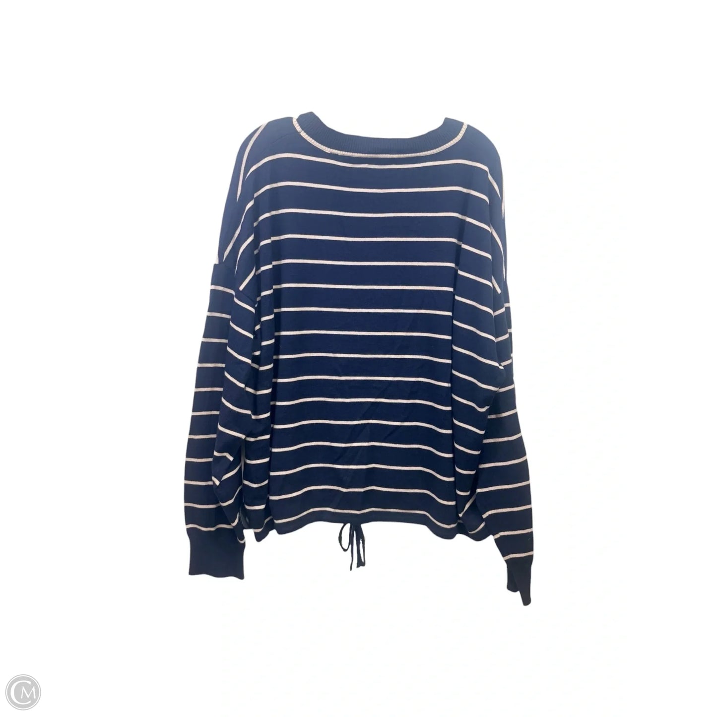 Top Long Sleeve By Max Studio In Striped Pattern, Size: Xl