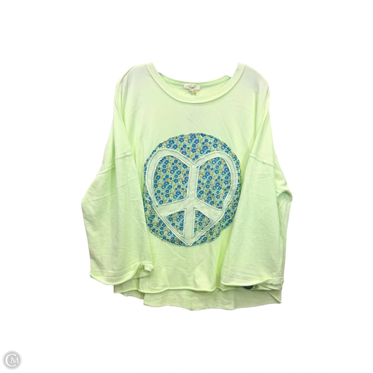 Top Short Sleeve By Easel In Green, Size: L