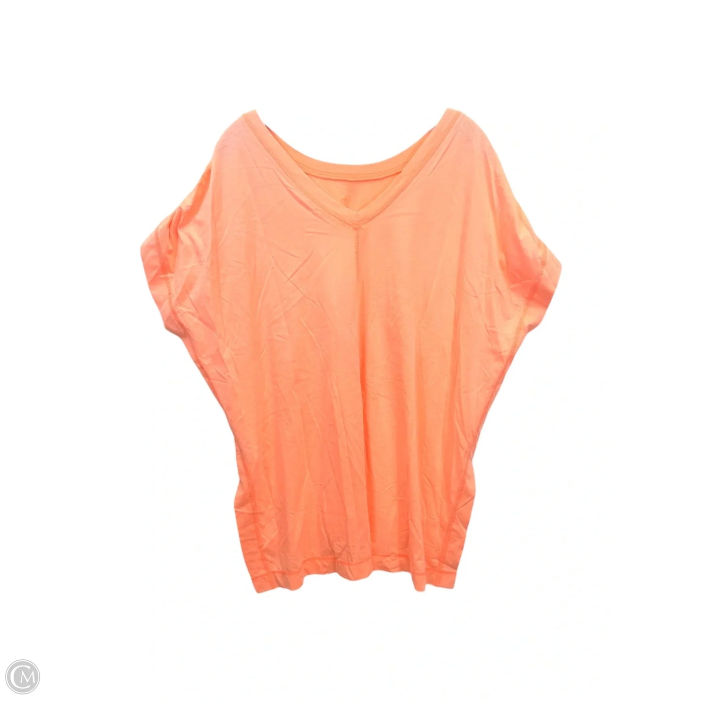 Top Short Sleeve By Easel In Peach, Size: M
