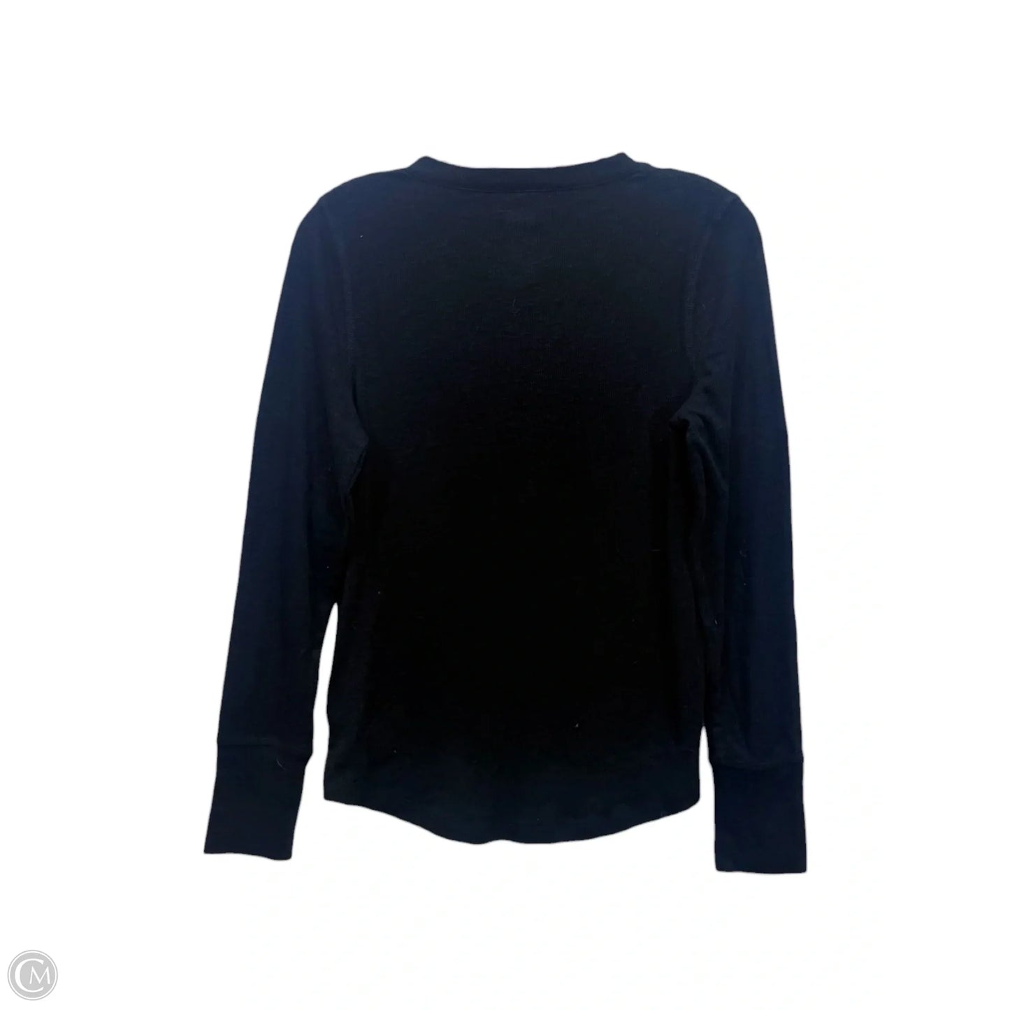 Top Long Sleeve By Gap In Black, Size: M