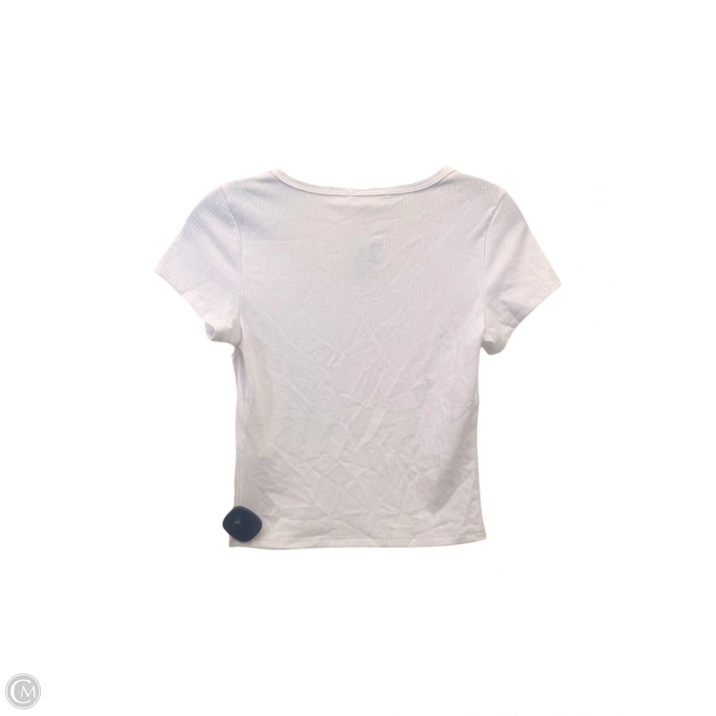 Top Short Sleeve Basic By New Mix In White, Size: M