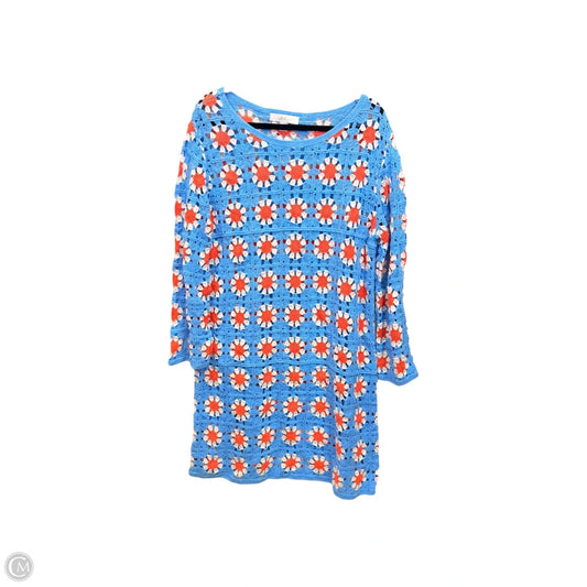 Dress Designer By Lilly Pulitzer In Blue & Orange, Size: L
