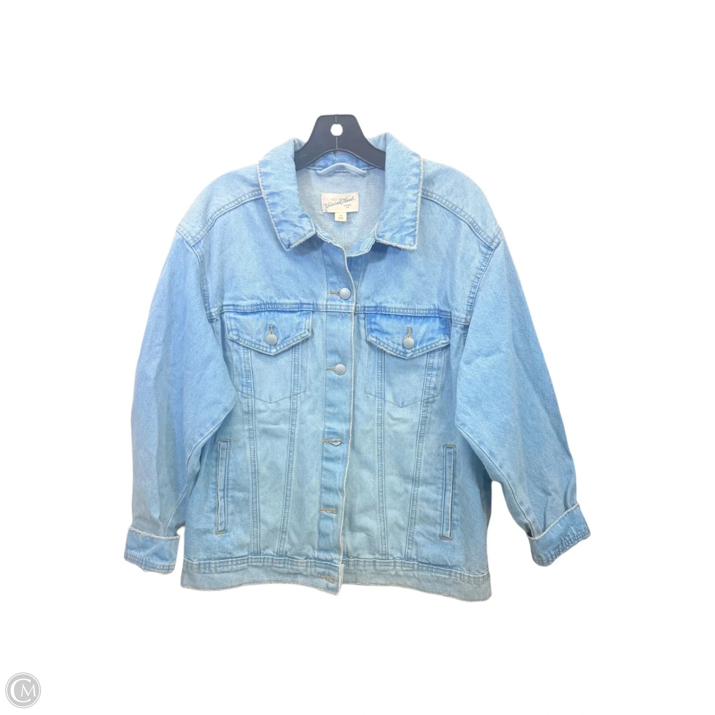 Jacket Denim By Universal Thread In Blue Denim, Size: M