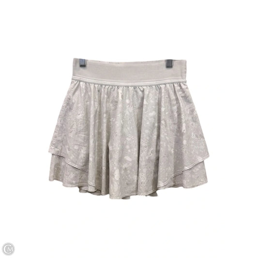Athletic Skort By Lululemon In Grey, Size: 4