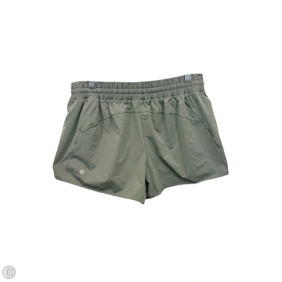 Athletic Shorts By Lululemon In Green, Size: 12