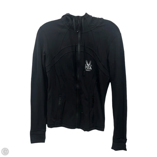 Athletic Jacket By Lululemon In Black, Size: 8