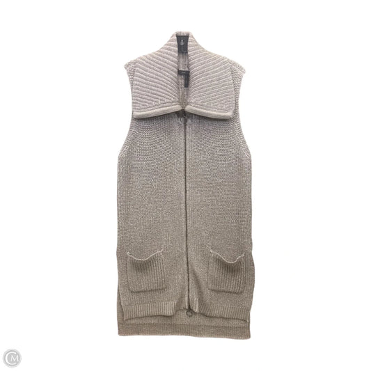 Vest Sweater By Bcbgmaxazria In Gold, Size: L