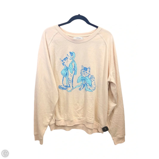 Sweater By Maeve In Blue & Tan, Size: Xl