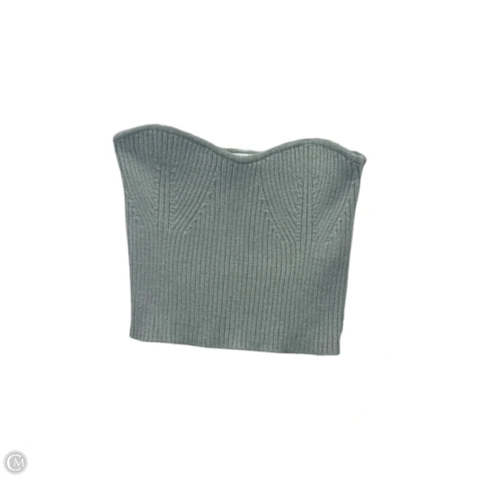 Top Sleeveless By Zara In Green, Size: L