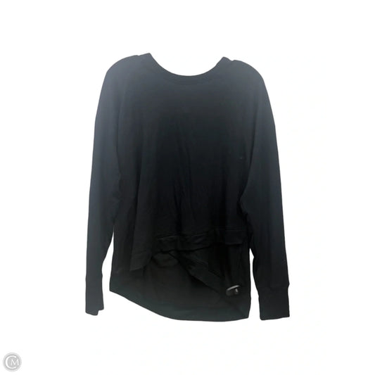 Athletic Top Long Sleeve Crewneck By Athleta In Black, Size: Xl
