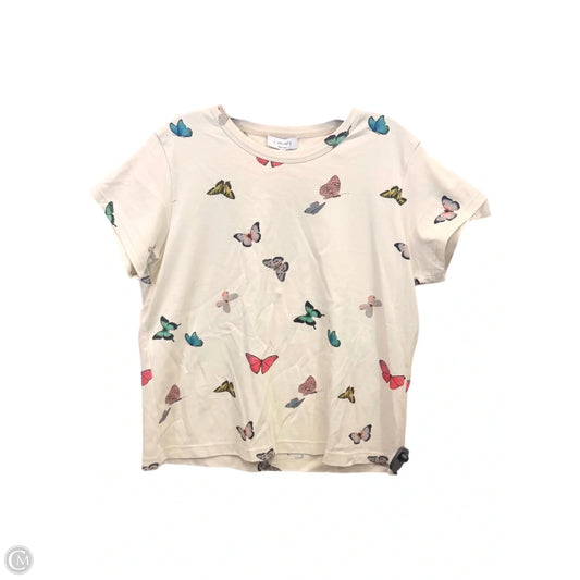 Top Short Sleeve By J. Society In Cream, Size: L