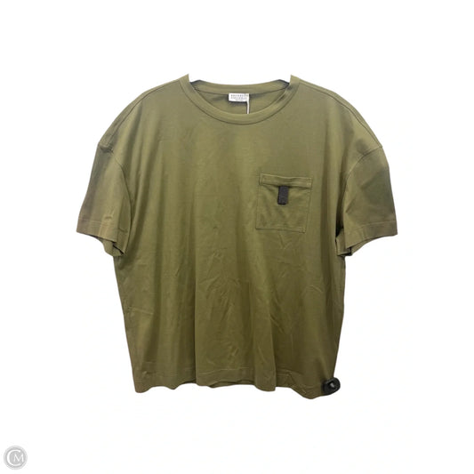 Top Short Sleeve Designer By Brunello Cucinelli In Green, Size: 3x