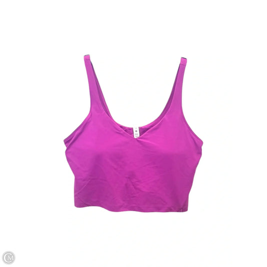 Athletic Bra By Lululemon In Purple, Size: 14