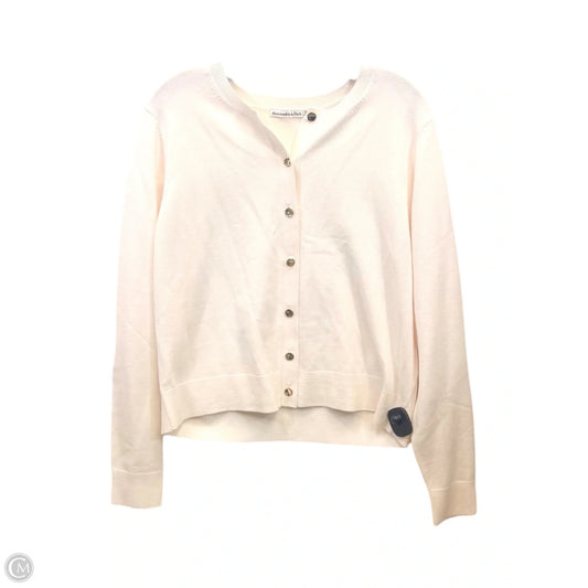 Cardigan By Abercrombie And Fitch In Cream, Size: Xxl