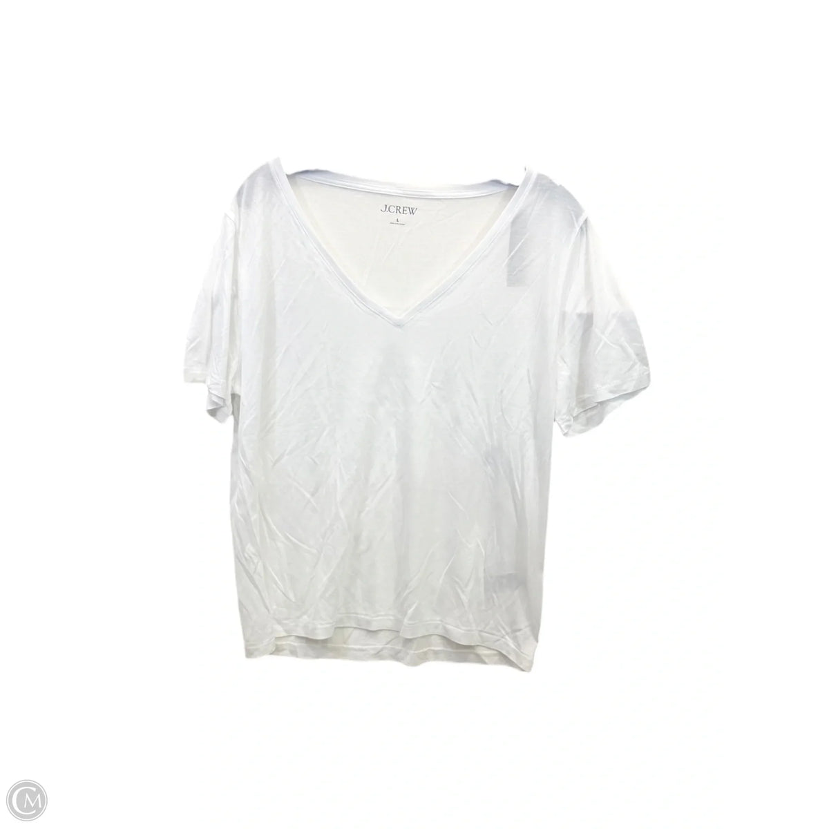 Top Short Sleeve Basic By J. Crew In White, Size: L
