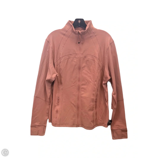 Athletic Jacket By Lululemon In Tan, Size: 18