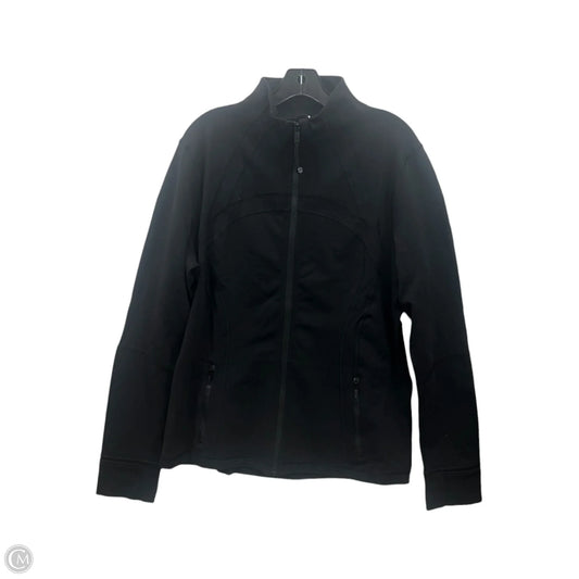 Athletic Jacket By Lululemon In Black, Size: 18
