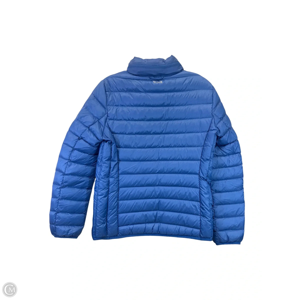 Jacket Designer By Tumi In Blue, Size: M
