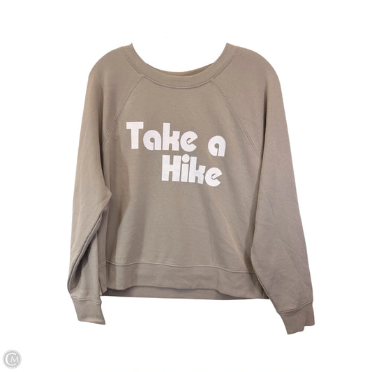 Sweatshirt Hoodie By Lou And Grey In Beige, Size: Xs