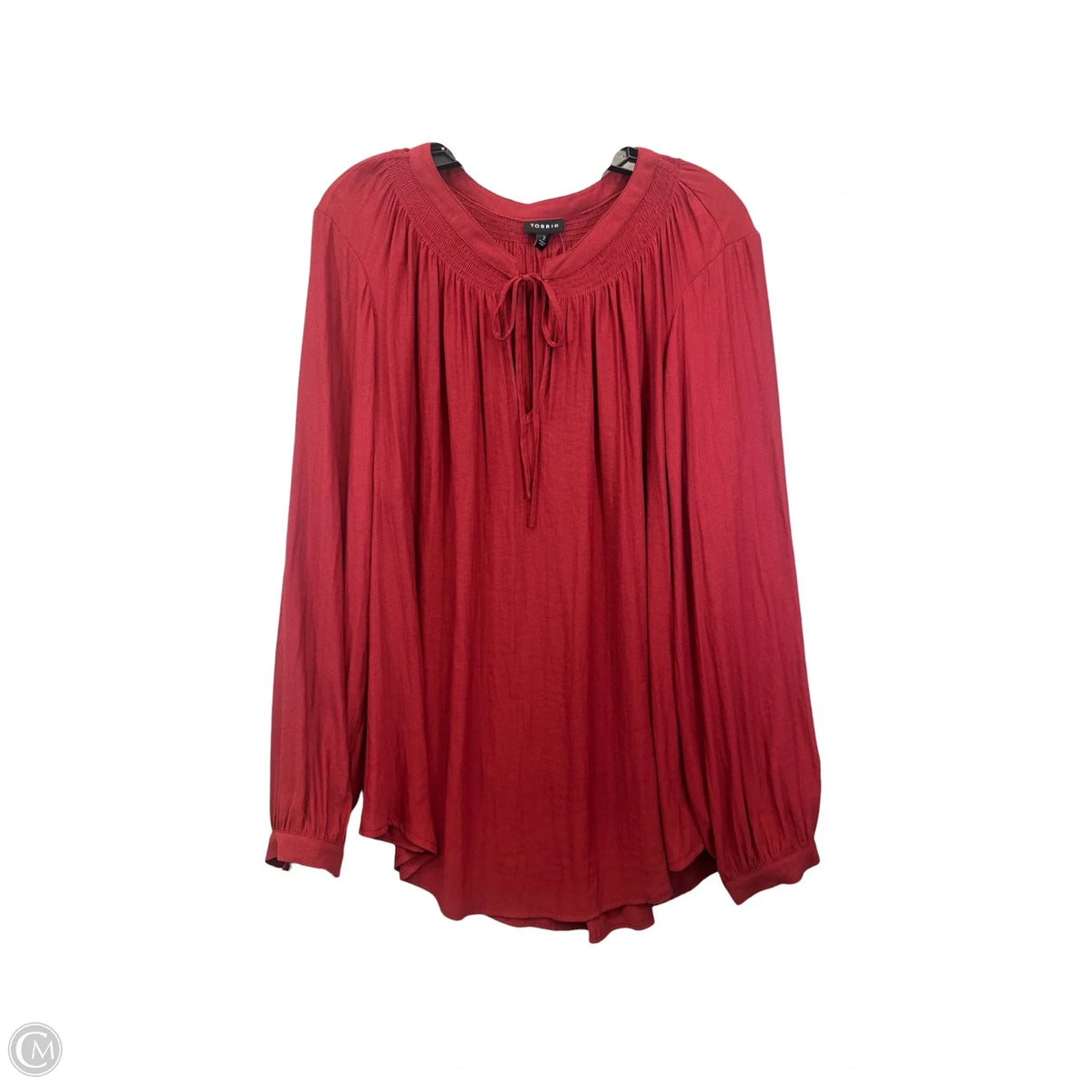 Top Long Sleeve By Torrid In Red, Size: 2x