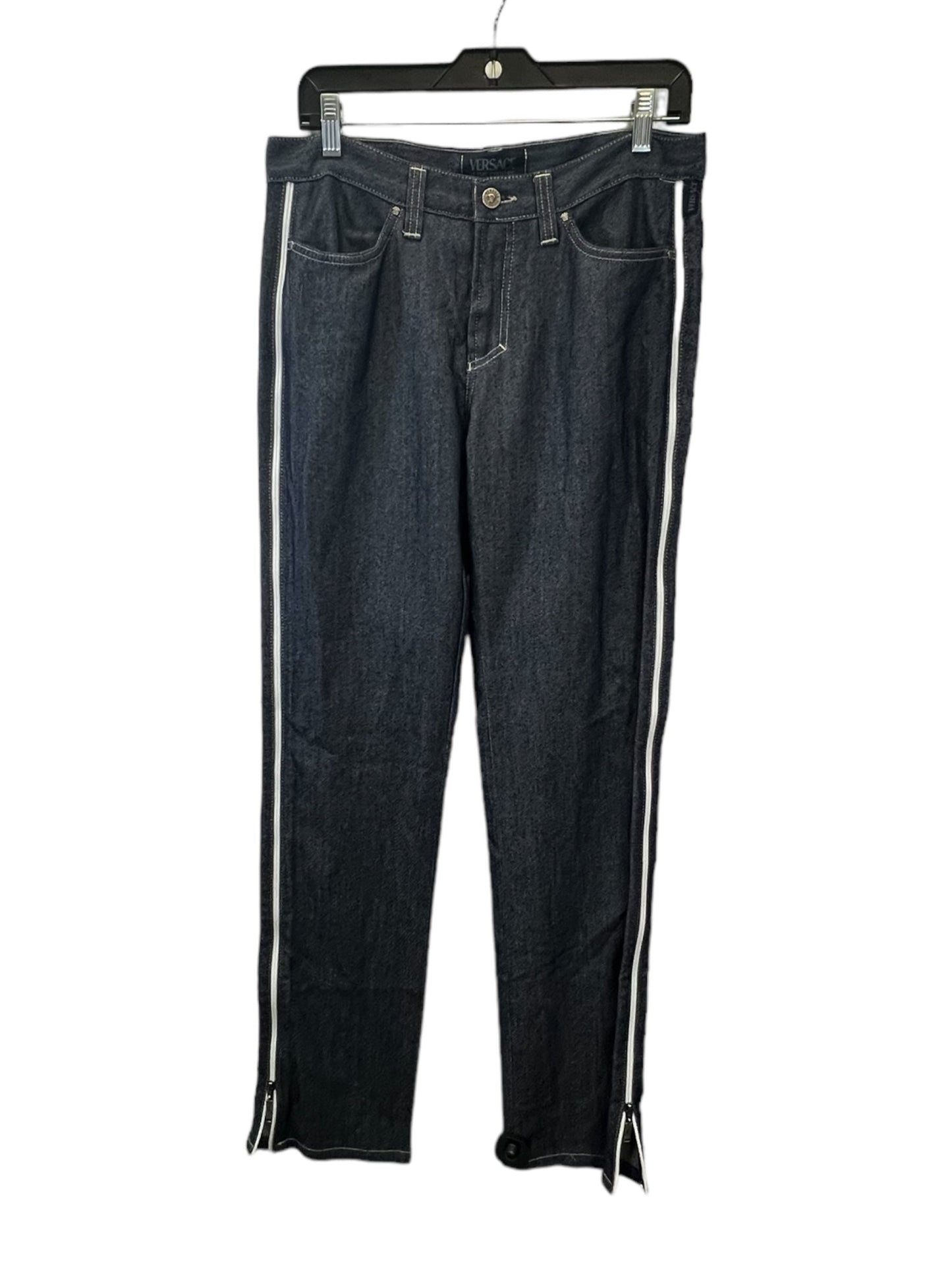 Blue Denim Jeans Designer Versace, Size 8