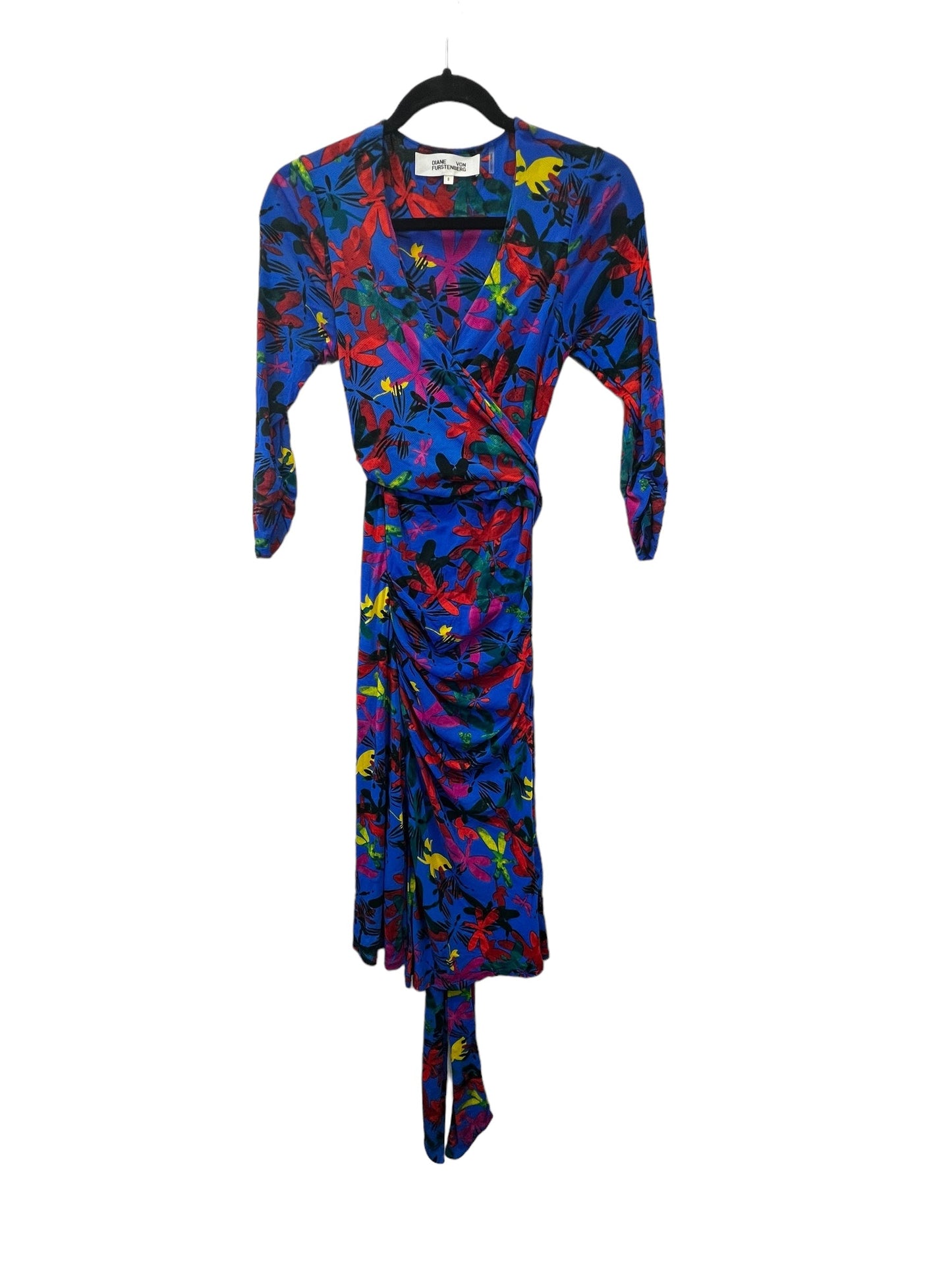 Blue Dress Designer Diane Von Furstenberg, Size S