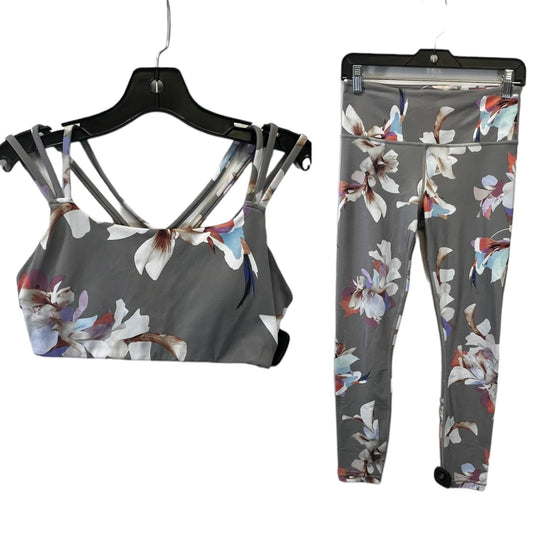 Floral Print Athletic Pants 2pc Athleta, Size S