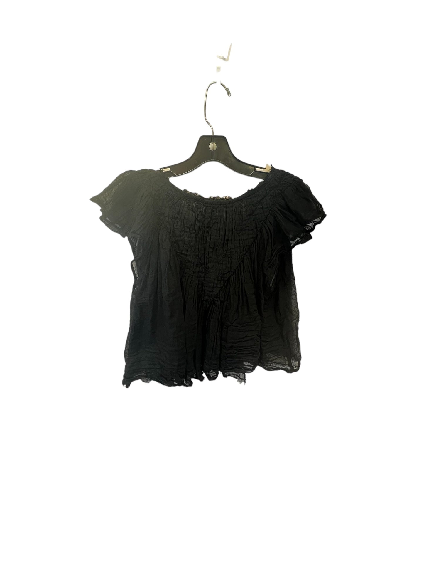 Black Top Short Sleeve Free People, Size S