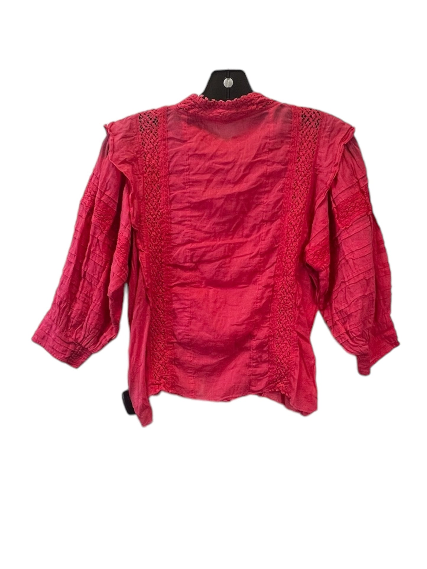 Pink Top Long Sleeve Free Press, Size S