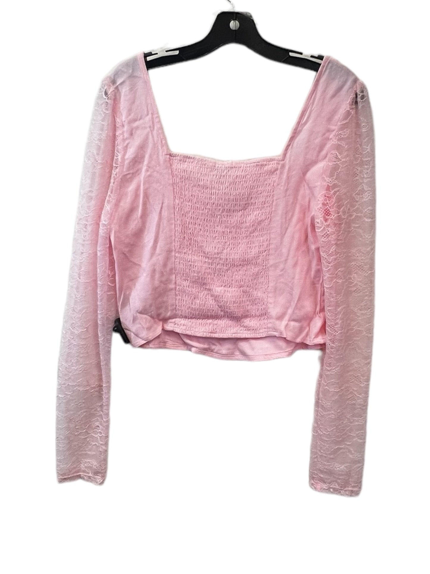 Pink Top Long Sleeve Wild Fable, Size L