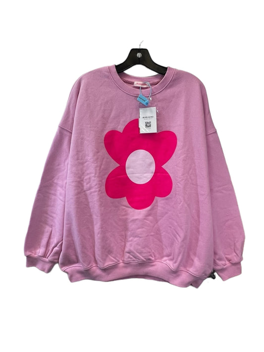 Pink Sweatshirt Crewneck Clothes Mentor, Size M