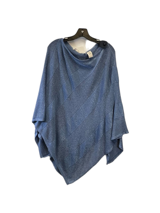 Poncho By Soft Surroundings In Blue, Size: Onesize