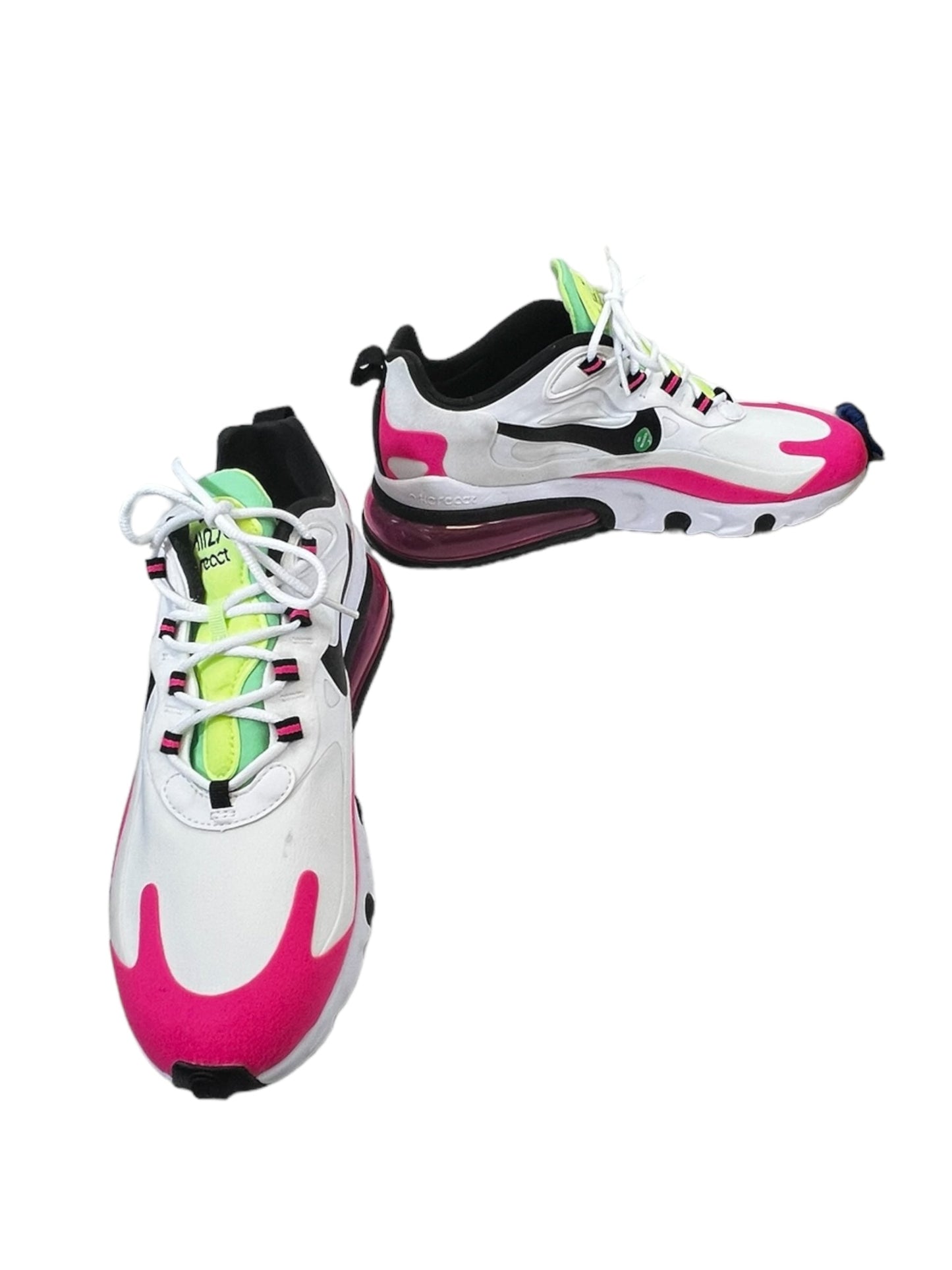 Green & Pink Shoes Sneakers Nike, Size 10